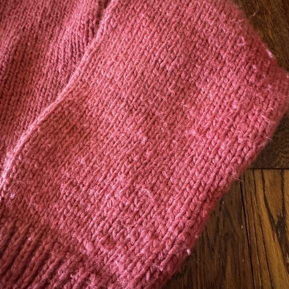 Vintage Dobrila Hand-Knitted Wool Sweater Womens XL Cardigan Houses 80s No Label - Picture 14 of 14